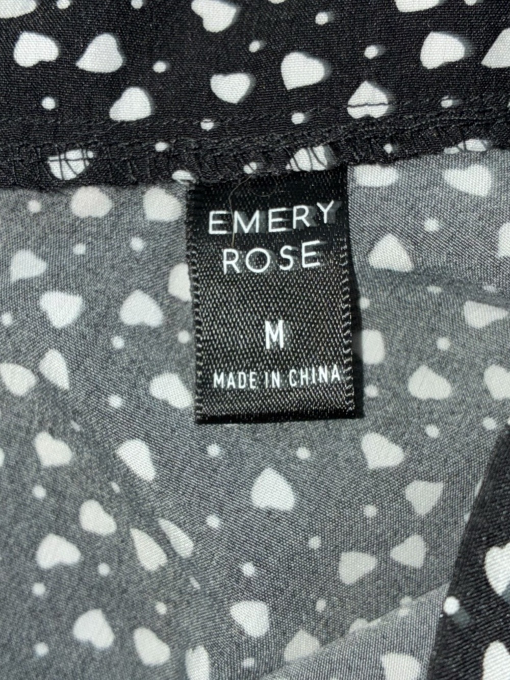 Black & White A-Line Skater Style Heart Print Midi Skirt Whimsigoth - Picture 3 of 4
